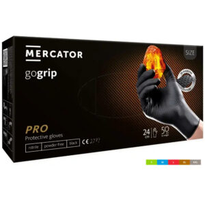 GoGrip Nitriilikäsine, musta 50 kpl rasia
